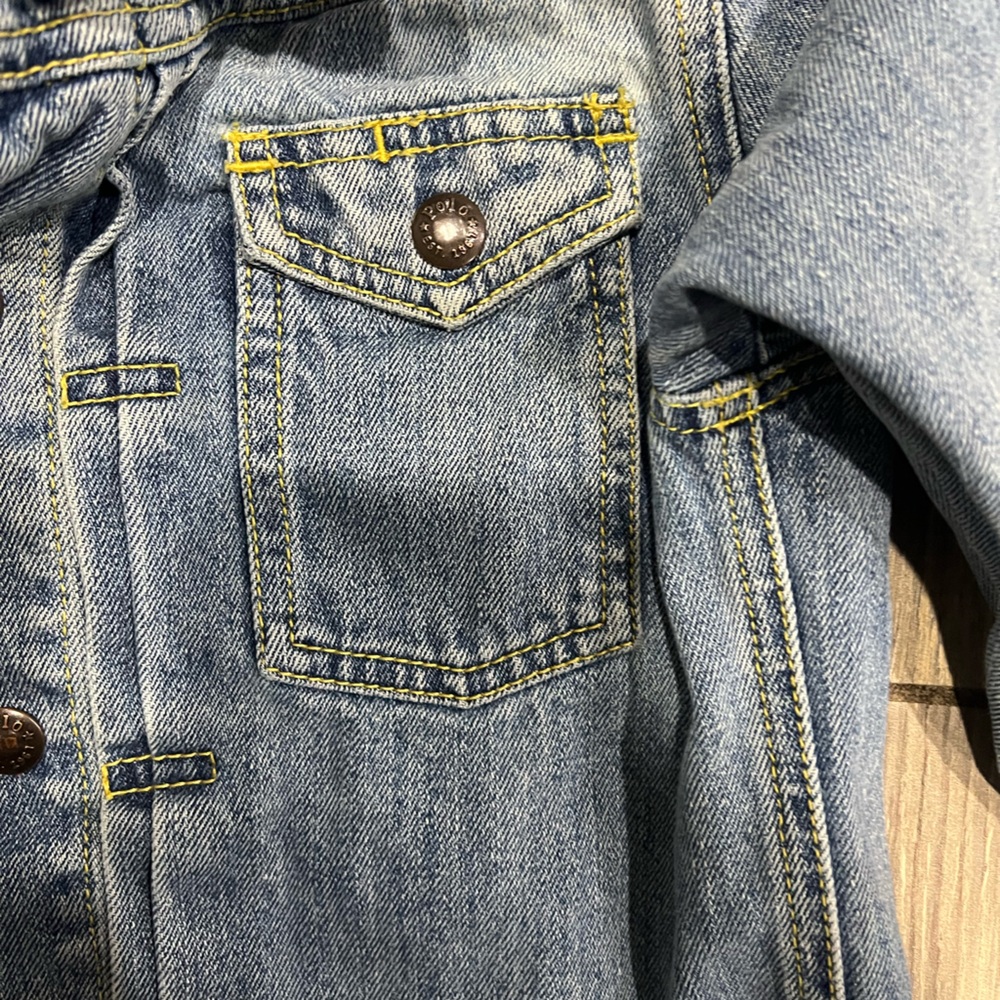 Polo Ralph Lauren Indigo Denim Jacket Boys Size 7 Vintage - Picture 4 of 5